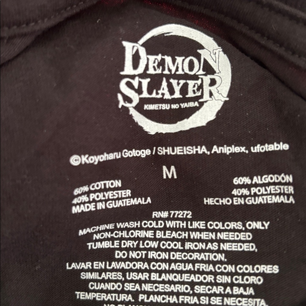 Demon Slayer Black Kids T-Shirt - Picture 2 of 2